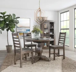 Kirkland's Home Dining Chairs-Wood Slatted Back Dining Chair