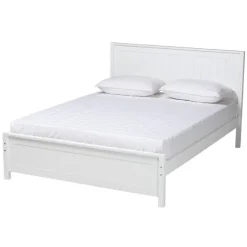 Kirkland's Home Beds & Headboards-Wood Slatted Full Bed Frame