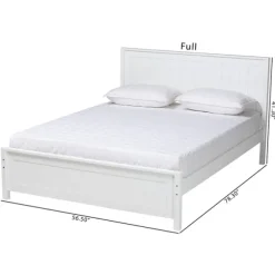 Kirkland's Home Beds & Headboards-Wood Slatted Full Bed Frame