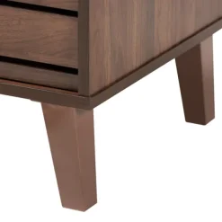 Kirkland's Home Tv Stands & Media Consoles-Wood Slatted Midcentury Tv Stand