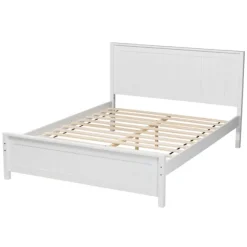 Kirkland's Home Beds & Headboards-Wood Slatted Queen Bed Frame