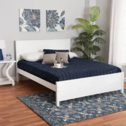 Kirkland's Home Beds & Headboards-Wood Slatted Queen Bed Frame