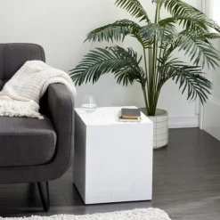 Kirkland's Home Accent & End Tables-Wood Square Frame Accent Table