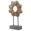 Kirkland's Home Statues & Figurines-Wood Wave Ring Figurine