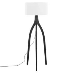 Kirkland's Home Floor Lamps-Wood Wishbone Floor Lamp