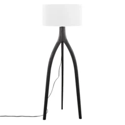 Kirkland's Home Floor Lamps-Wood Wishbone Floor Lamp