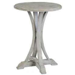 Kirkland's Home Accent & End Tables-Wooden Arched Base Round Top Accent Table