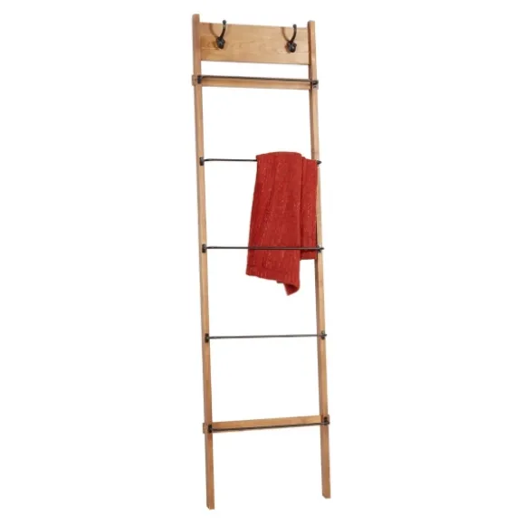 Kirkland's Home Decorative Accents-Wooden Leaning Ladder With Hooks