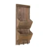 Kirkland's Home Wall Storage-Wooden Letter Holder With Hooks Wall Organizer
