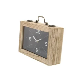Kirkland's Home Decorative Accents-Wooden Novelty Briefcase Clock