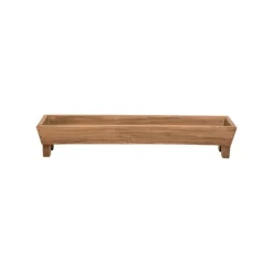 Kirkland's Home Decorative Trays-Wooden Trough Long Tray