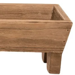 Kirkland's Home Decorative Trays-Wooden Trough Long Tray