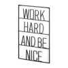 Kirkland's Home Wall Quotes & Signs-Word Hard And Be Nice Metal Wall Plaque