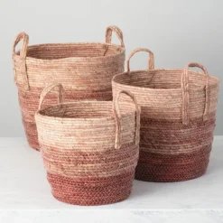 Kirkland's Home Baskets & Boxes-Woven Baskets, Set Of 3