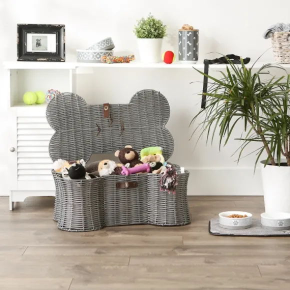 Kirkland's Home Baskets & Boxes-Woven Bone Shaped Basket, 24 In.