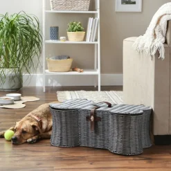 Kirkland's Home Baskets & Boxes-Woven Bone Shaped Basket, 24 In.