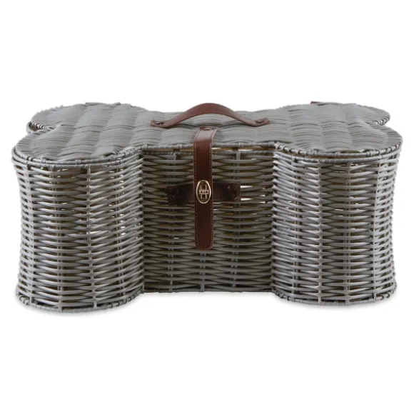 Kirkland's Home Baskets & Boxes-Woven Bone Shaped Basket, 21 In.