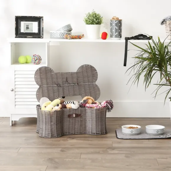 Kirkland's Home Baskets & Boxes-Woven Bone Shaped Basket, 21 In.