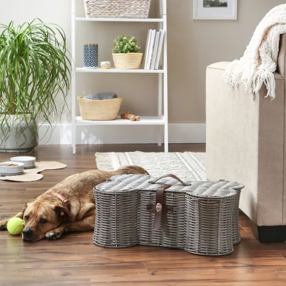 Kirkland's Home Baskets & Boxes-Woven Bone Shaped Basket, 21 In.