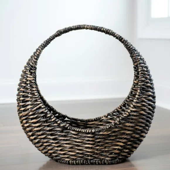 Kirkland's Home Baskets & Boxes-Woven Half Moon Basket