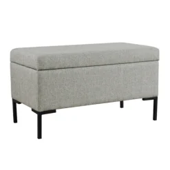 Kirkland's Home Benches & Ottomans-Woven Polyester Storage Bench