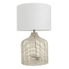 Kirkland's Home Table Lamps-Woven Rattan Table Lamp