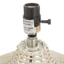 Kirkland's Home Table Lamps-Woven Rattan Table Lamp