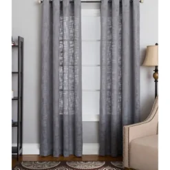Kirkland's Home Curtains & Drapes-Woven Single Curtain Panel, 84 In.