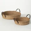 Kirkland's Home Baskets & Boxes-Woven Wicker Baskets With Handles, Set Of 2