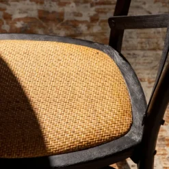 Kirkland's Home Dining Chairs-X Frame Cane Seat Dining Chair