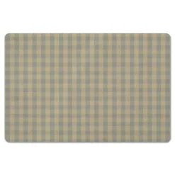 Kirkland's Home Kitchen & Floor Mats-Yellow And Green Plaid Kitchen Mat