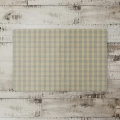 Kirkland's Home Kitchen & Floor Mats-Yellow And Green Plaid Kitchen Mat