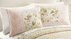 Kirkland's Home Quilts-Yellow And Pink Patchwork Blooms King Quilt