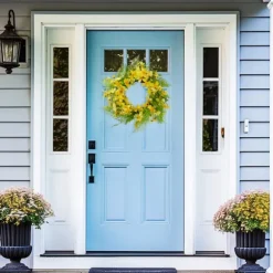 Kirkland's Home Wreaths-Yellow Daisy And Berry Wreath