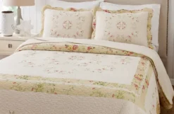 Kirkland's Home Bedspreads & Coverlets-Yellow Prairie Bloom Queen Bedspread