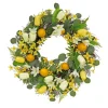Kirkland's Home Wreaths-Yellow Tulip And Lemon Wreath