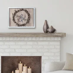 Kirkland's Home Wall Quotes & Signs-You And Me Wreath Framed Wooden Wall Plaque