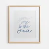 Kirkland's Home Wall Quotes & Signs-You Me & The Sea Framed Art Print