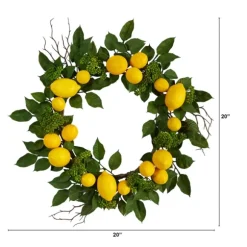 Kirkland's Home Wreaths-Zesty Lemon Fresh Wreath