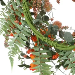 Kirkland's Home Wreaths-Zinnia And Berry Wreath