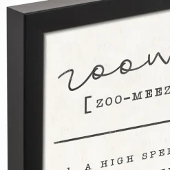 Kirkland's Home Wall Quotes & Signs-Zoomies Framed Canvas Art Print, 12X15 In.